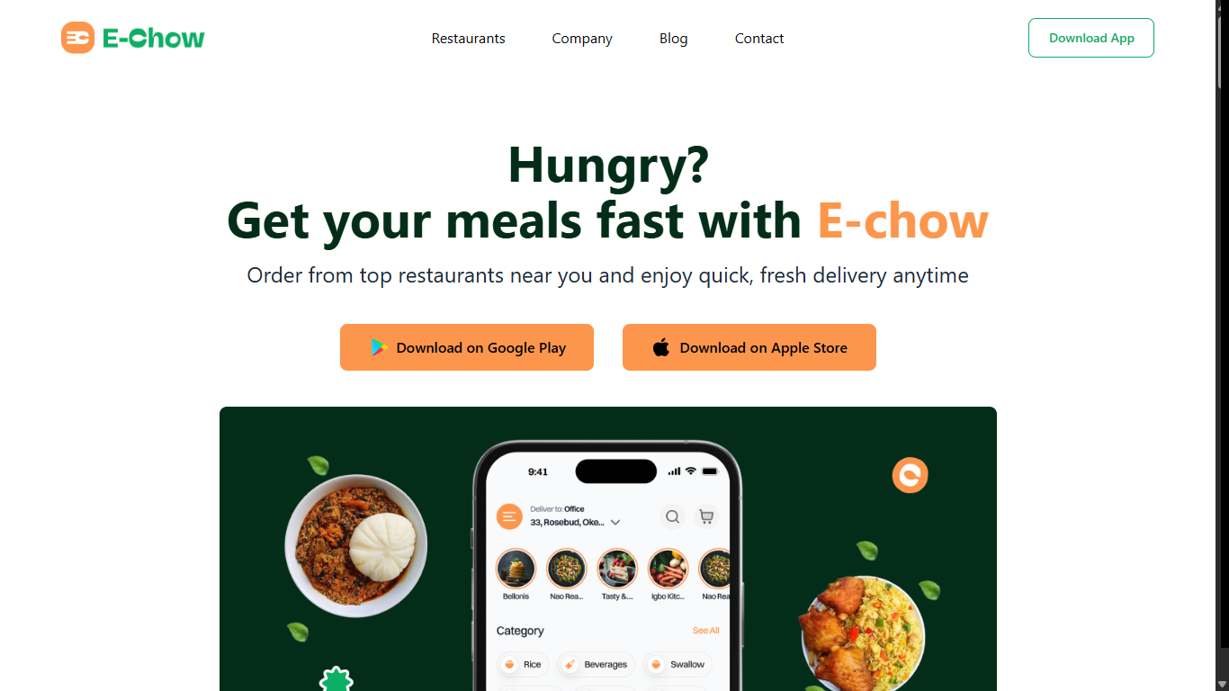 Screenshot of E-Chow project